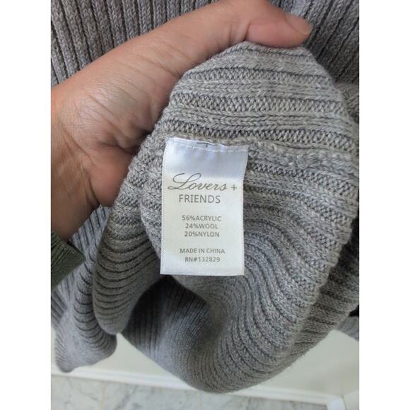 Lovers + Friends Gray Del Mar Sweater XL NWT - Picture 4 of 5